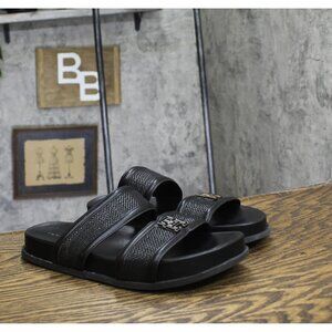 Tommy Hilfiger Womens Jiana 2 Strap Slide Sandals TWJIANA Black 9.5M